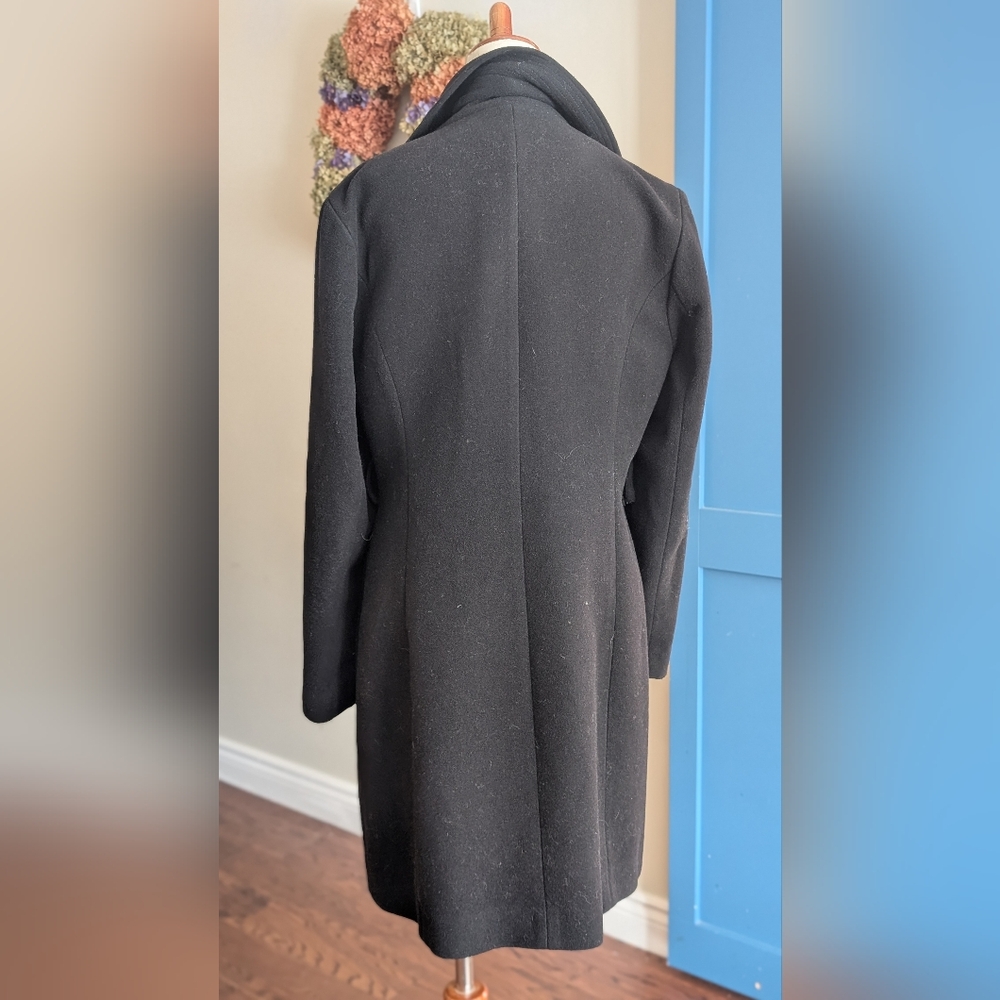 Sandra Augelazzi Elegant‎ Black Women's Coat-01 - Picture 5 of 9